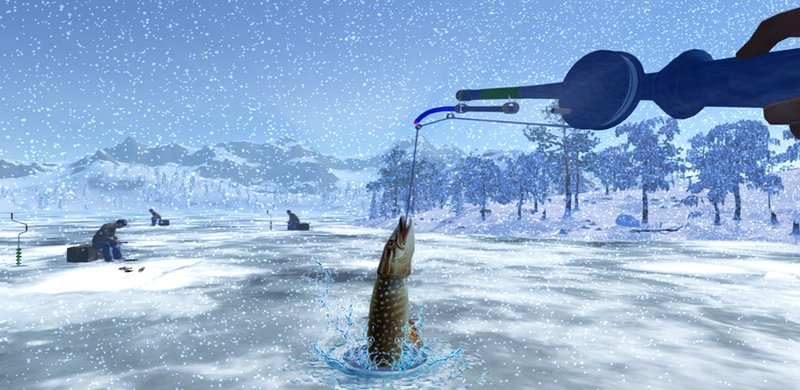 Overview of ice fishing gambling game